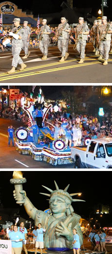 Gatlinburg 4th of July Midnight Parade Photos