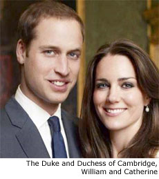 The Duke and Duchess of Cambridge, William and Catherine