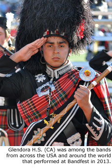 Glendora H.S. (CA) was among the bands from across the USA and around the world that performed at Bandfest in 2013.