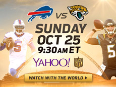 Buffalo Bills versus Jacksonville Jaguars watch live stream Sunday, October 25, 2015