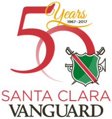 Santa Clara Vanguard 50 Years logo