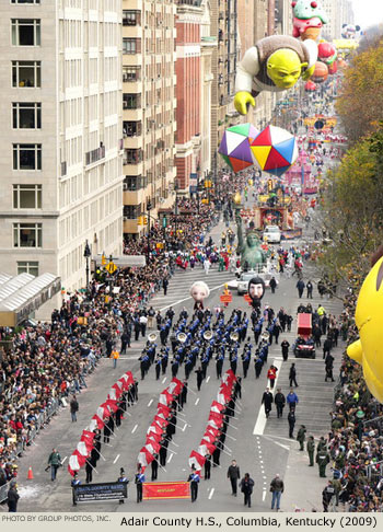 Adair County High School Band 2009 Macy's Thanksgiving Day Parade Photo