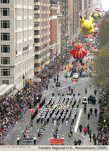 Franklin Regional High School Band 2009 Macy's Thanksgiving Day Parade Photo