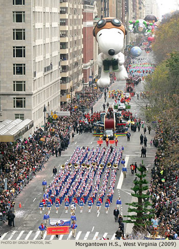 Morgantown High School Band 2009 Macy's Thanksgiving Day Parade Photo