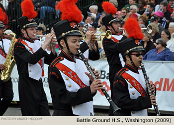 Battle Ground Washington High School Marching Band 2009 Grand Floral Parade Photo