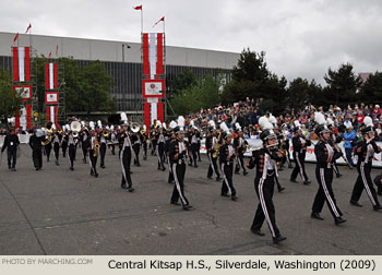 Central Kitsap Washington High School Marching Band 2009 Grand Floral Parade Photo