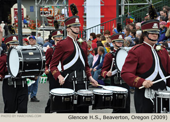 Glencoe Oregon High School Marching Band 2009 Grand Floral Parade Photo