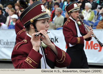 Glencoe Oregon High School Marching Band 2009 Grand Floral Parade Photo