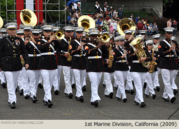 1st Marine Division Band California 2009 Grand Floral Parade Photo