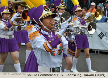 Shu-Te Commercial High School Marching Band Taiwan 2009 Grand Floral Parade Photo