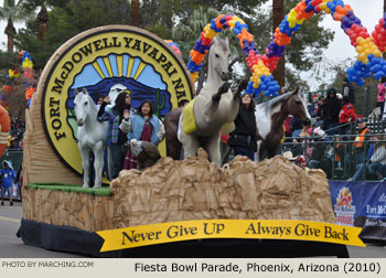 Fort McDowell Float 2010/2011 Fiesta Bowl Parade