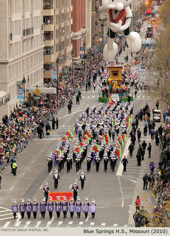 Blue Springs Missouri High School Band 2010 Macy's Thanksgiving Day Parade Photo