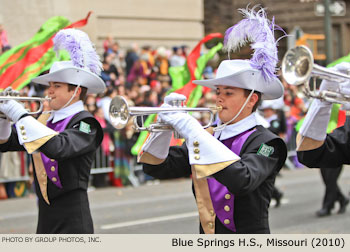 Blue Springs Missouri High School Band 2010 Macy's Thanksgiving Day Parade Photo