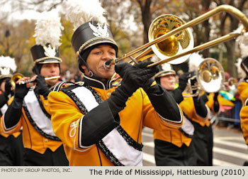 The Pride of Mississippi Marching Band 2010 Macy's Thanksgiving Day Parade Photo