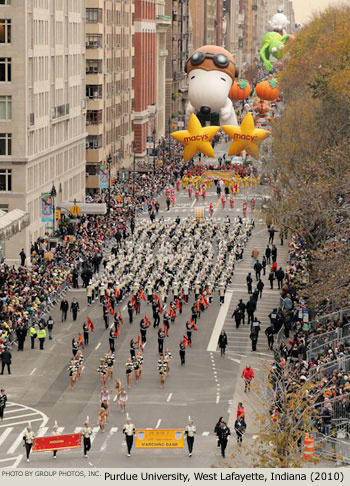 Purdue University Marching Band 2010 Macys Thanksgiving Day Parade Photo