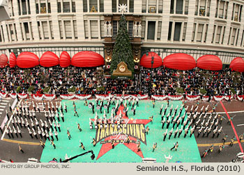 Seminole High School Marching Band 2010 Macy's Thanksgiving Day Parade Photo