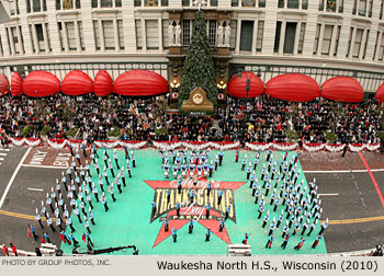 Waukesha North High School Band 2010 Macy's Thanksgiving Day Parade Photo