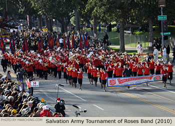 Salvation Army Tournament of Roses Band 2010 Rose Parade