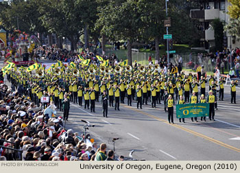 University of Oregon Marching Band 2010 Rose Parade