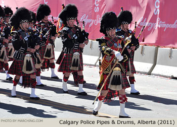 Calgary Police Pipes and Drums 2011 Calgary Stampede Parade Photo