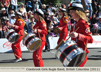 Cranbrook Girls Bugle Band 2011 Calgary Stampede Parade Photo