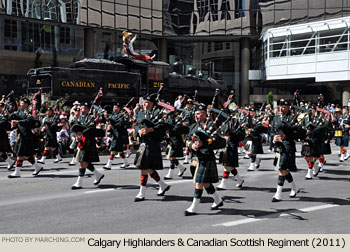 Calgary Highlanders and Canadian Scottish Regiment 2011 Calgary Stampede Parade Photo