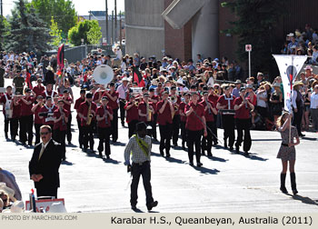 Karabar H.S. Australia Marching Band 2011 Calgary Stampede Parade Photo