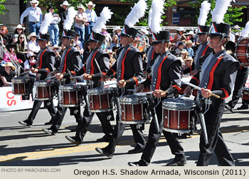 Oregon H.S. Shadow Armada Marching Band 2011 Calgary Stampede Parade Photo