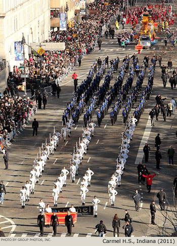 Carmel High School Marching Band, Carmel, Indiana 2011 Macy's Thanksgiving Day Parade Photo