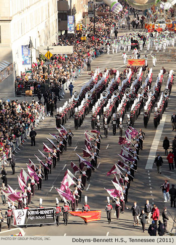 Dobyns-Bennett Marching Indian Band, Kingsport, Tennessee 2011 Macy's Thanksgiving Day Parade Photo