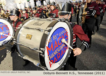 Dobyns-Bennett Marching Indian Band, Kingsport, Tennessee 2011 Macy's Thanksgiving Day Parade Photo