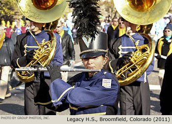 Legacy High School Lightning Marching Band, Broomfield, Colorado 2011 Macy's Thanksgiving Day Parade Photo