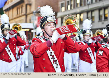 Miami University Marching Band, Oxford, Ohio 2011 Macy's Thanksgiving Day Parade Photo