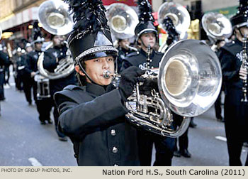 Nation Ford High School Marching Band, Fort Mill, South Carolina 2011 Macy's Thanksgiving Day Parade Photo