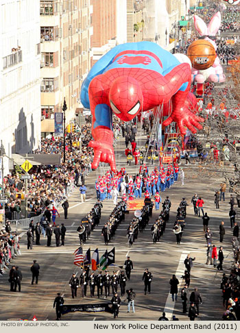 New York Police Department Band 2011 Macy's Thanksgiving Day Parade Photo