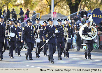 New York Police Department Band 2011 Macy's Thanksgiving Day Parade Photo