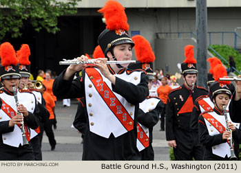 Battle Ground Washington High School Marching Band 2011 Grand Floral Parade Photo