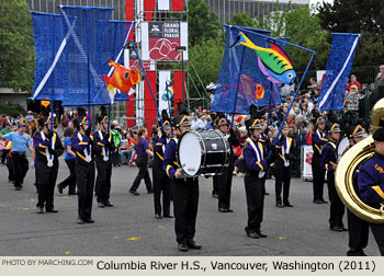 Columbia River Washington High School Marching Band 2011 Grand Floral Parade Photo