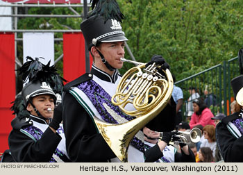 Heritage High School Washington Marching Band 2011 Grand Floral Parade Photo