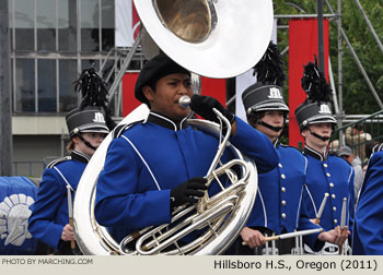 Hillsboro Oregon High School Marching Band 2011 Grand Floral Parade Photo