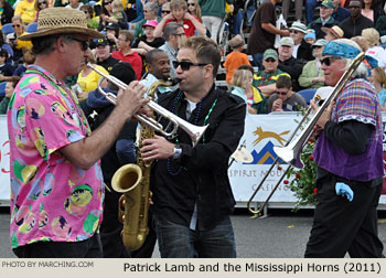 Patrick Lamb and the Mississippi Horns 2011 Grand Floral Parade Photo