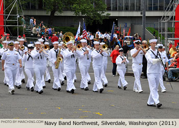 Navy Band Northwest 2011 Grand Floral Parade Photo