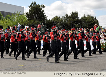 Oregon City High School Marching Band 2011 Grand Floral Parade Photo