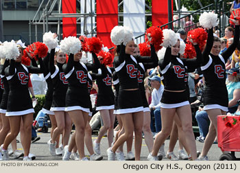 Oregon City High School Marching Band 2011 Grand Floral Parade Photo