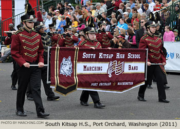 South Kitsap Washington High School Marching Band 2011 Grand Floral Parade Photo