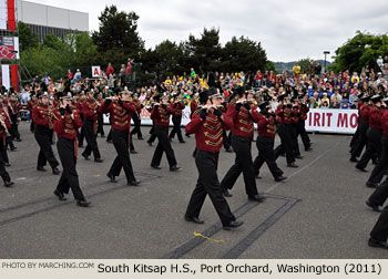 South Kitsap Washington High School Marching Band 2011 Grand Floral Parade Photo