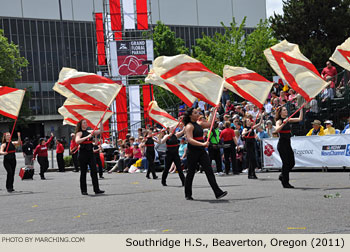 Southridge Oregon High School Marching Band 2011 Grand Floral Parade Photo