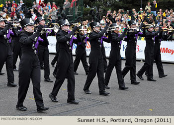 Sunset Oregon High School Marching Band 2011 Grand Floral Parade Photo