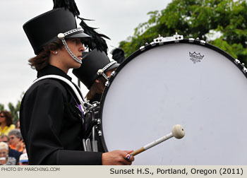 Sunset Oregon High School Marching Band 2011 Grand Floral Parade Photo