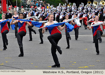 Westview Oregon High School Marching Band 2011 Grand Floral Parade Photo